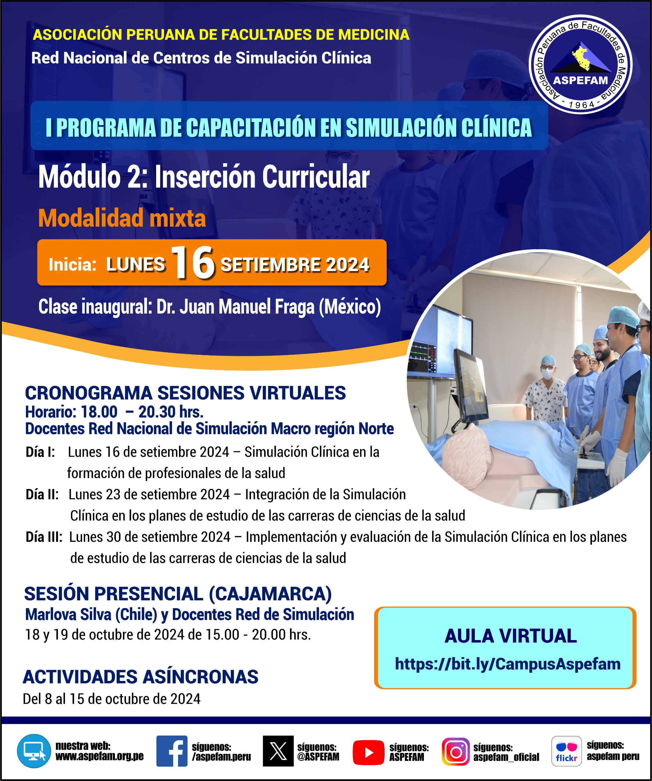 Módulo II: Inserción Curricular de la Simulación Clínica