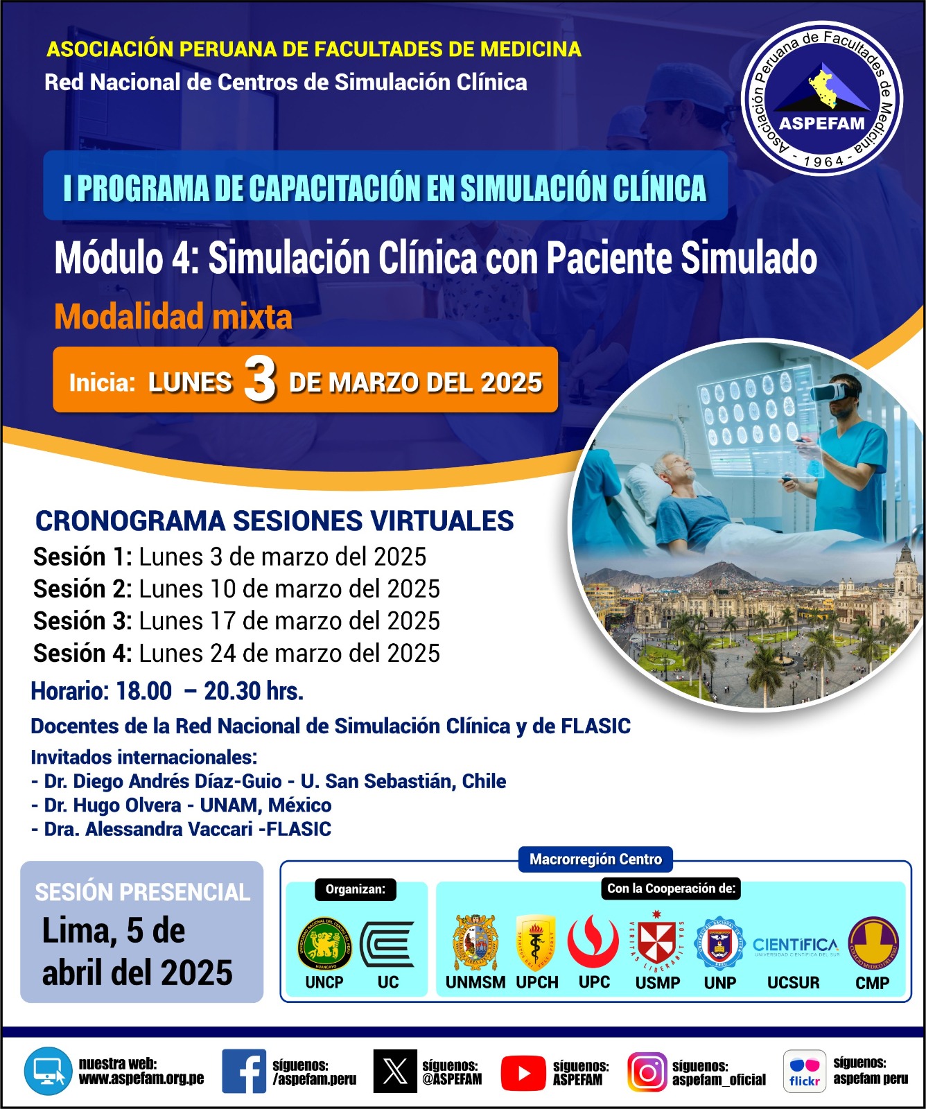 Módulo IV: Simulación clínica con paciente simulado